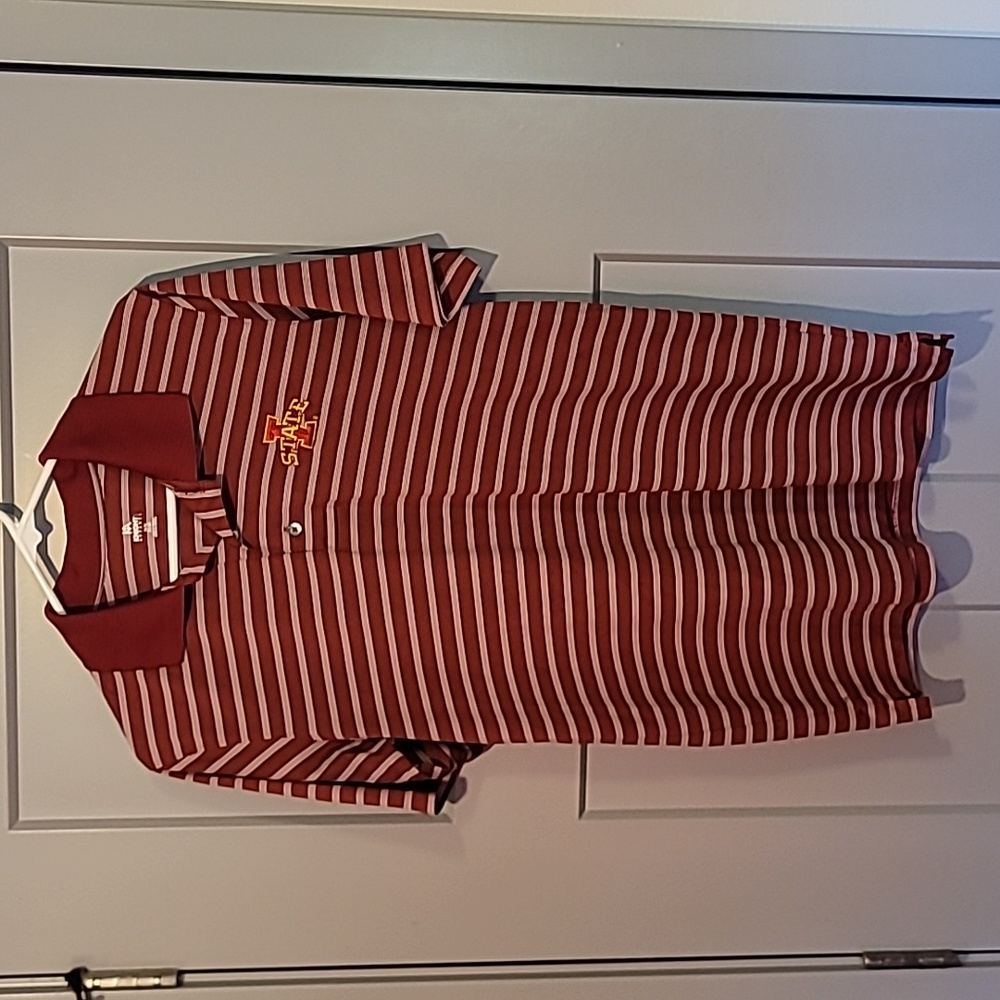 Iowa State Striped Polo Shirt